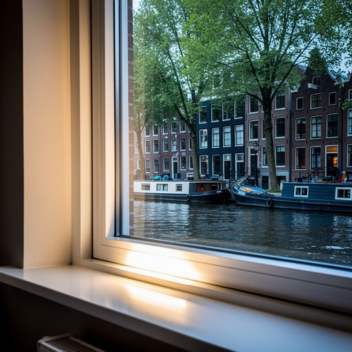 Licht interieur in Badhoevedorp met uitzicht door een groot antraciet kunststof schuifpui naar een groene tuin