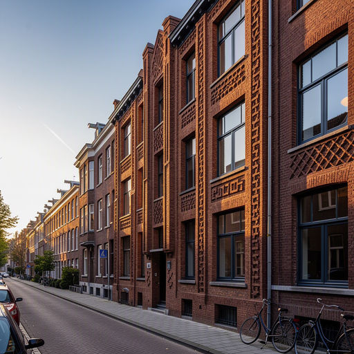 jaren dertig rijwoning in Zaandam met antraciet grijze kunststof kozijnen en erker