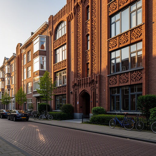 Rijtjeswoningen in de woonwijk Kerkbeek te Heemskerk met wit uitgevoerde kunststof kozijnen en groen geschilderd voegwerk