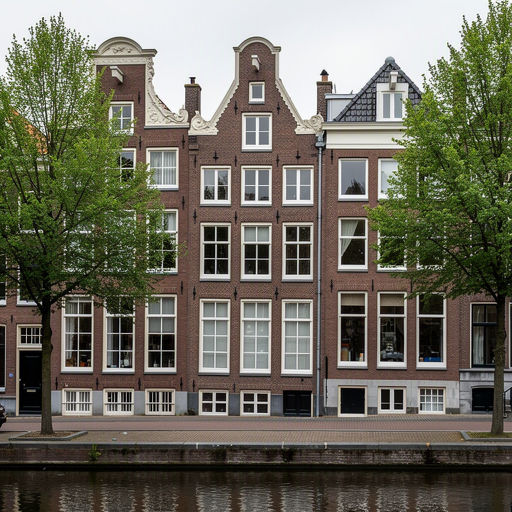 Statige voorgevel in Heemstede met wit kunststof kozijn en groene haag