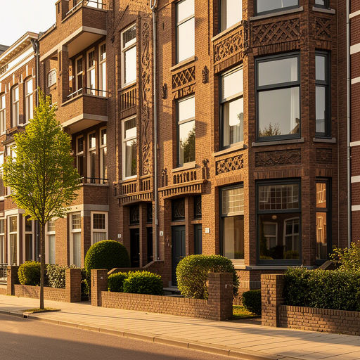 Hoekwoning in nieuwbouwwijk Quatrebras Badhoevedorp met zwarte kunststof gevelopeningen en hardhouten details