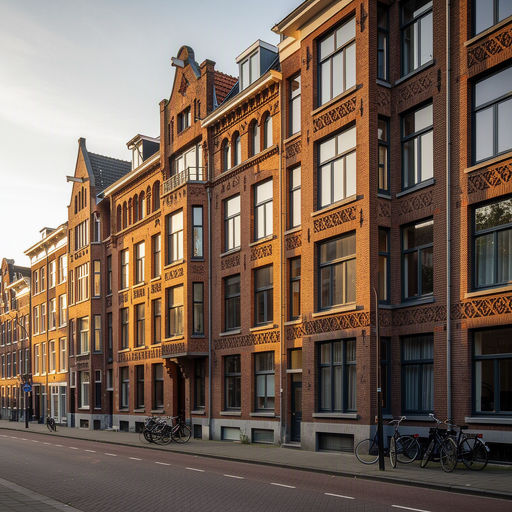 Moderne rijtjeswoning in Diemen-Zuid met antracietkleurige kunststof kozijnen en een minimalistische tuin