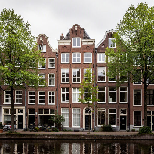 Karakteristieke woning in Diemen met strakke witte kunststof kozijnen aan de voorgevel